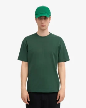 Camiseta orgánica de corte holgado – Verde esmeralda