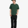 Camiseta orgánica de corte holgado - Verde esmeralda