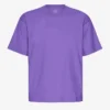 Camiseta orgánica de corte holgado - Violeta ultra