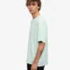 Camiseta orgánica de corte oversize - Azul aguamarina claro