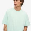 Camiseta orgánica de corte oversize - Azul aguamarina claro