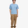 Camiseta orgánica de corte oversize - Azul mar