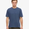 Camiseta orgánica de corte oversize - Azul Neptuno