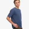 Camiseta orgánica de corte oversize - Azul Neptuno