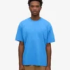 Camiseta orgánica de corte oversize - Azul Pacífico