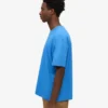 Camiseta orgánica de corte oversize - Azul Pacífico