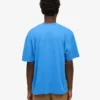 Camiseta orgánica de corte oversize - Azul Pacífico