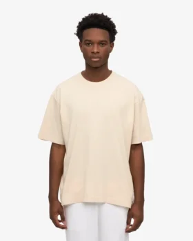 Camiseta orgánica de corte oversize – Blanco marfil