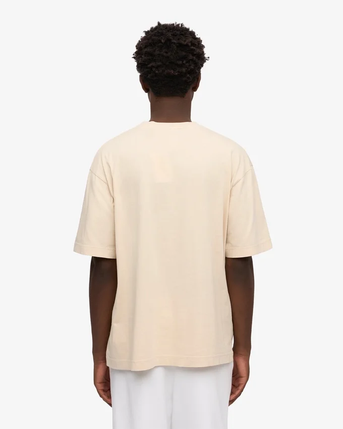Camiseta orgánica de corte oversize - Blanco marfil