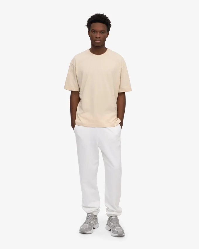 Camiseta orgánica de corte oversize - Blanco marfil