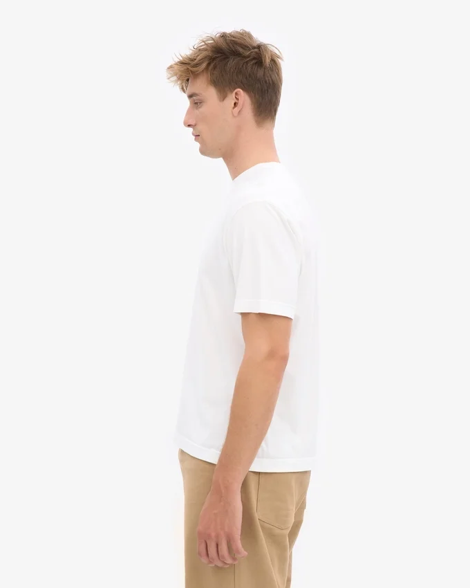 Camiseta orgánica de corte oversize - Blanco óptico