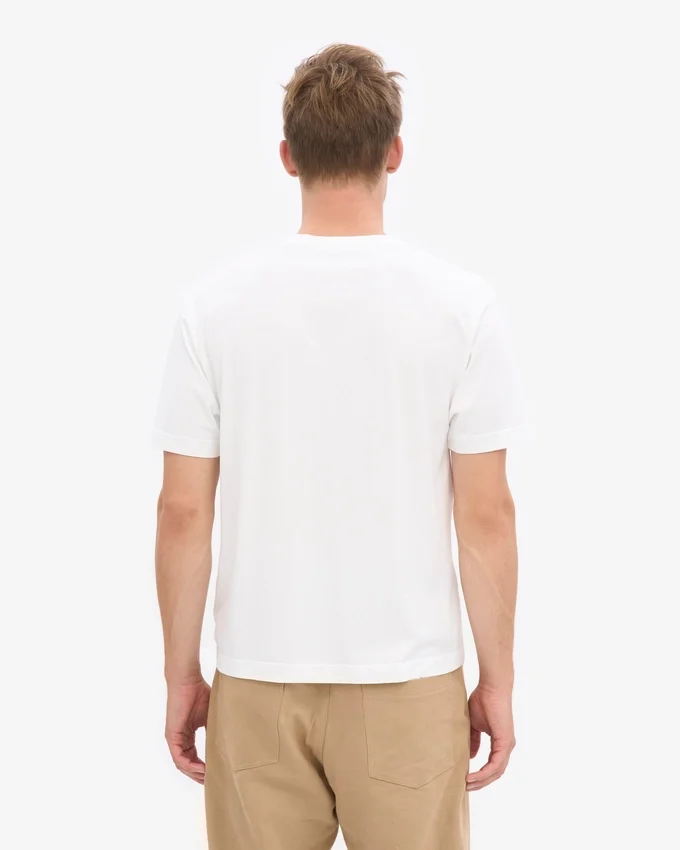 Camiseta orgánica de corte oversize - Blanco óptico