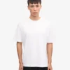 Camiseta orgánica de corte oversize - Blanco óptico