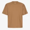 Camiseta orgánica de corte oversize - Camello del Sáhara