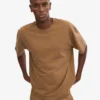 Camiseta orgánica de corte oversize - Camello del Sáhara