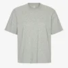 Camiseta orgánica de corte oversize - Gris jaspeado