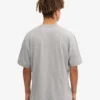 Camiseta orgánica de corte oversize - Gris jaspeado