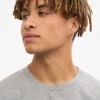 Camiseta orgánica de corte oversize - Gris jaspeado