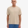 Camiseta orgánica de corte oversize - Gris ostra