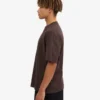 Camiseta orgánica de corte oversize - Marrón café