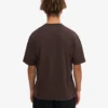 Camiseta orgánica de corte oversize - Marrón café