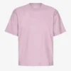 Camiseta orgánica de corte oversize - Morado perlado