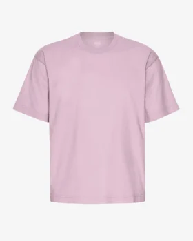 Camiseta orgánica de corte oversize - Morado perlado
