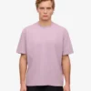 Camiseta orgánica de corte oversize - Morado perlado