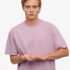 Camiseta orgánica de corte oversize - Morado perlado