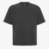 Camiseta orgánica de corte oversize - Negro deslavado