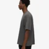 Camiseta orgánica de corte oversize - Negro deslavado