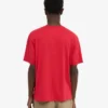 Camiseta orgánica de corte oversize - Rojo escarlata