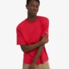 Camiseta orgánica de corte oversize - Rojo escarlata