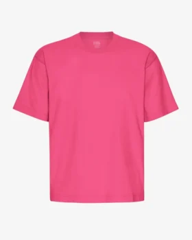 Camiseta orgánica de corte oversize - Rosa chicle