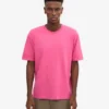 Camiseta orgánica de corte oversize - Rosa chicle