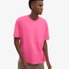 Camiseta orgánica de corte oversize - Rosa chicle