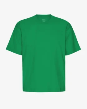 Camiseta orgánica de corte oversize - Verde Kelly