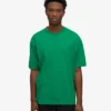 Camiseta orgánica de corte oversize - Verde Kelly