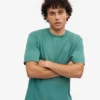 Camiseta orgánica de corte oversize - Verde pino