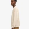 Camiseta orgánica de manga larga oversize - Blanco marfil