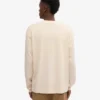 Camiseta orgánica de manga larga oversize - Blanco marfil