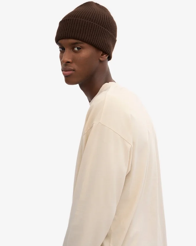 Camiseta orgánica de manga larga oversize - Blanco marfil