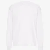 Camiseta orgánica de manga larga oversize - Blanco óptico