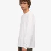 Camiseta orgánica de manga larga oversize - Blanco óptico