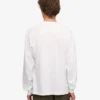 Camiseta orgánica de manga larga oversize - Blanco óptico