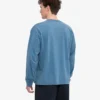 Camiseta orgánica de manga larga oversize - Índigo descolorido