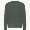 Camiseta orgánica de manga larga oversize - Verde bosque nocturno