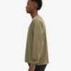 Camiseta orgánica de manga larga oversize - Verde oliva polvoriento