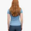 Camiseta orgánica de punto acanalado - Azul mar