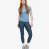 Camiseta orgánica de punto acanalado - Azul mar